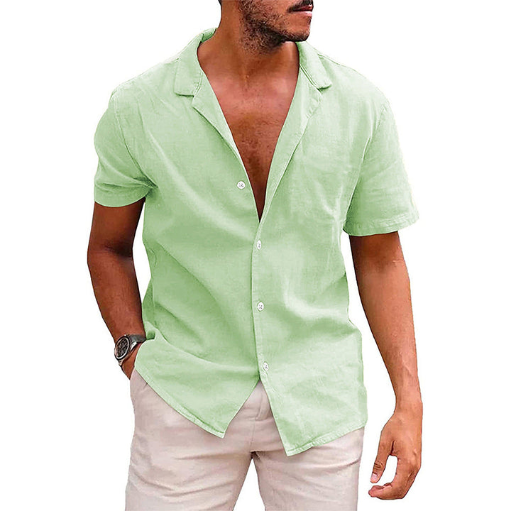 Chemise Homme Blanche Manche Courte Taille M Lin 7
