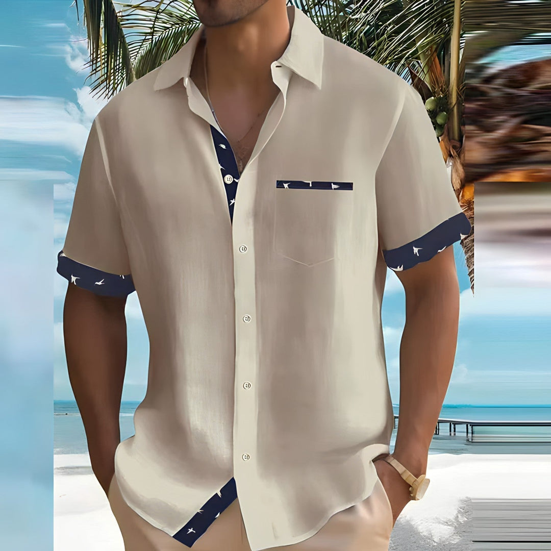 Chemise Homme Bleue Taille M Coton Léger 0