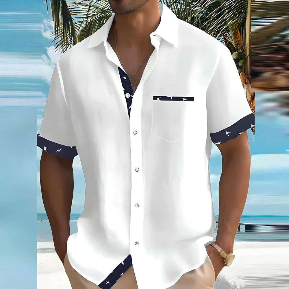 Chemise Homme Bleue Taille M Coton Léger 1