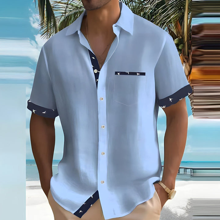 Chemise Homme Bleue Taille M Coton Léger 2