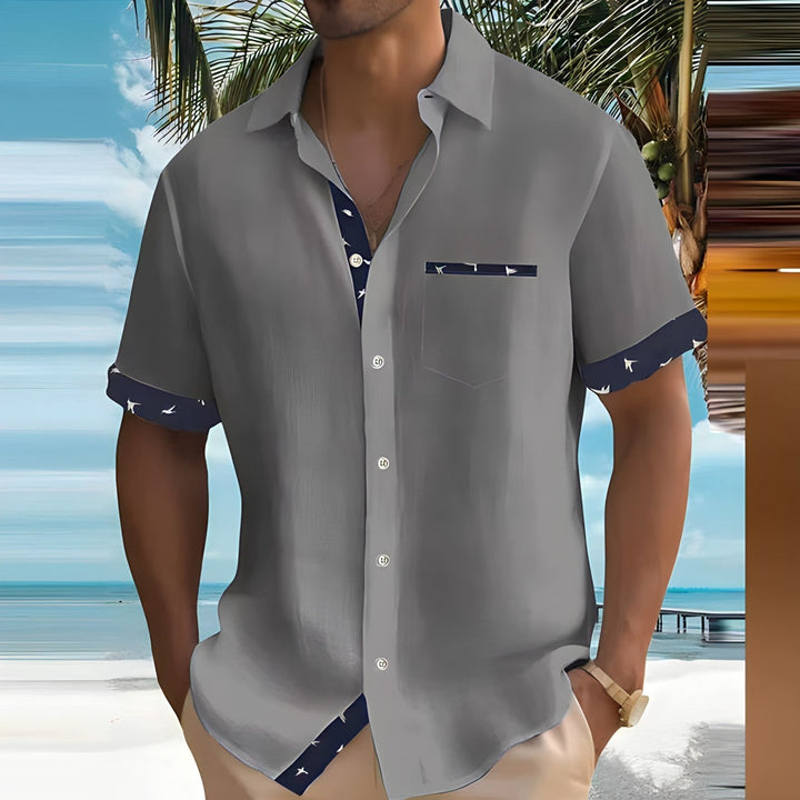 Chemise Homme Bleue Taille M Coton Léger 3