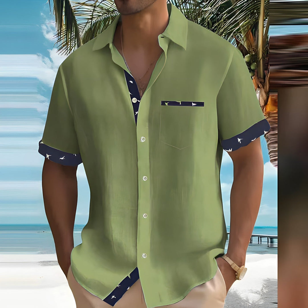 Chemise Homme Bleue Taille M Coton Léger 4