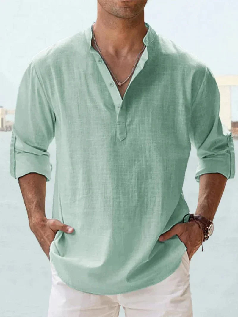 Chemise Homme Légère et Respirante avec Col Classique – Idéale pour Été, Plusieurs Tailles et Couleurs Disponibles 10