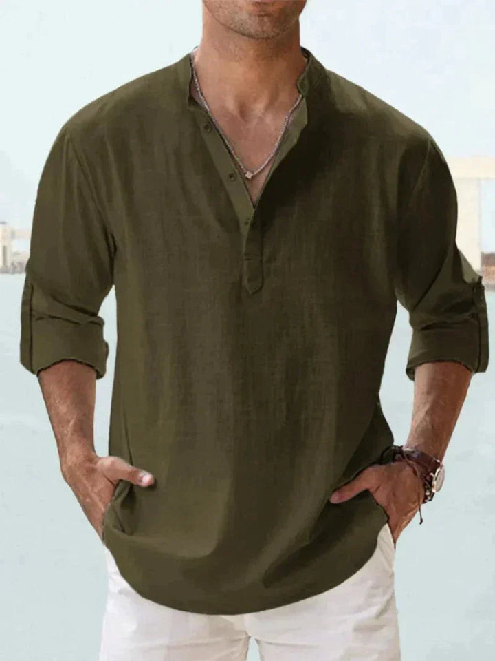 Chemise Homme Légère et Respirante avec Col Classique – Idéale pour Été, Plusieurs Tailles et Couleurs Disponibles 12