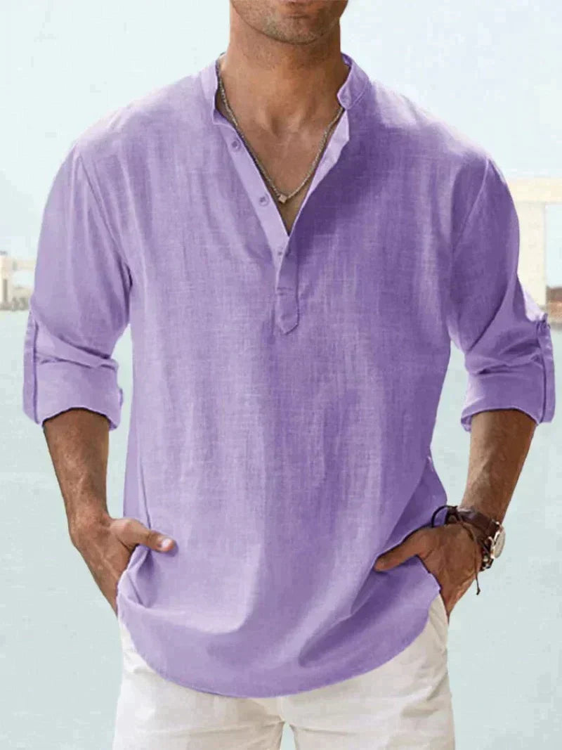 Chemise Homme Légère et Respirante avec Col Classique – Idéale pour Été, Plusieurs Tailles et Couleurs Disponibles 13