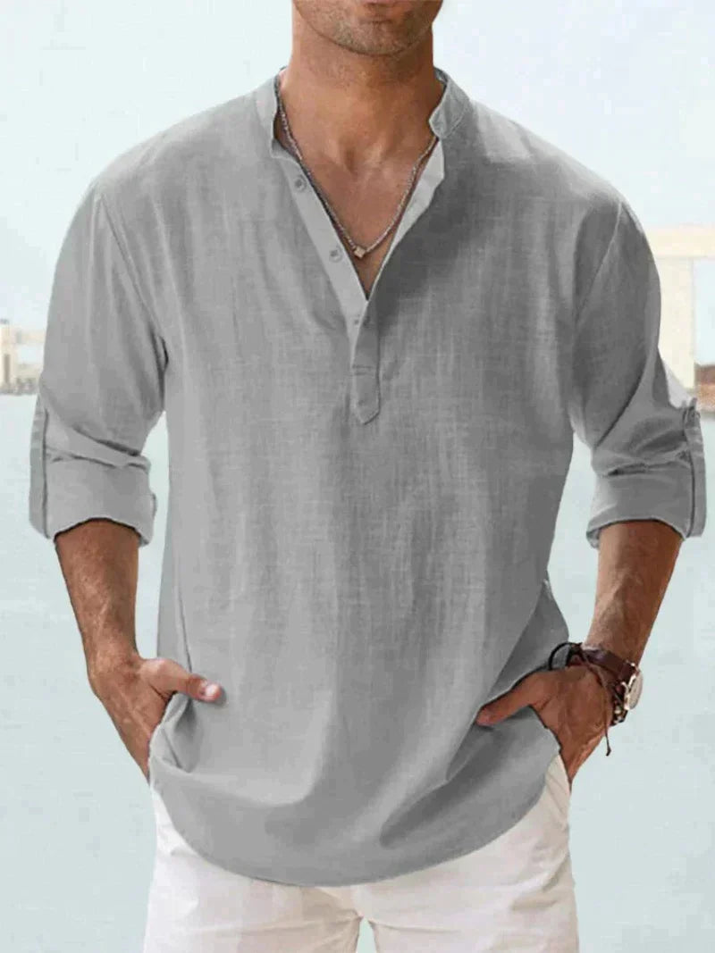 Chemise Homme Légère et Respirante avec Col Classique – Idéale pour Été, Plusieurs Tailles et Couleurs Disponibles 15
