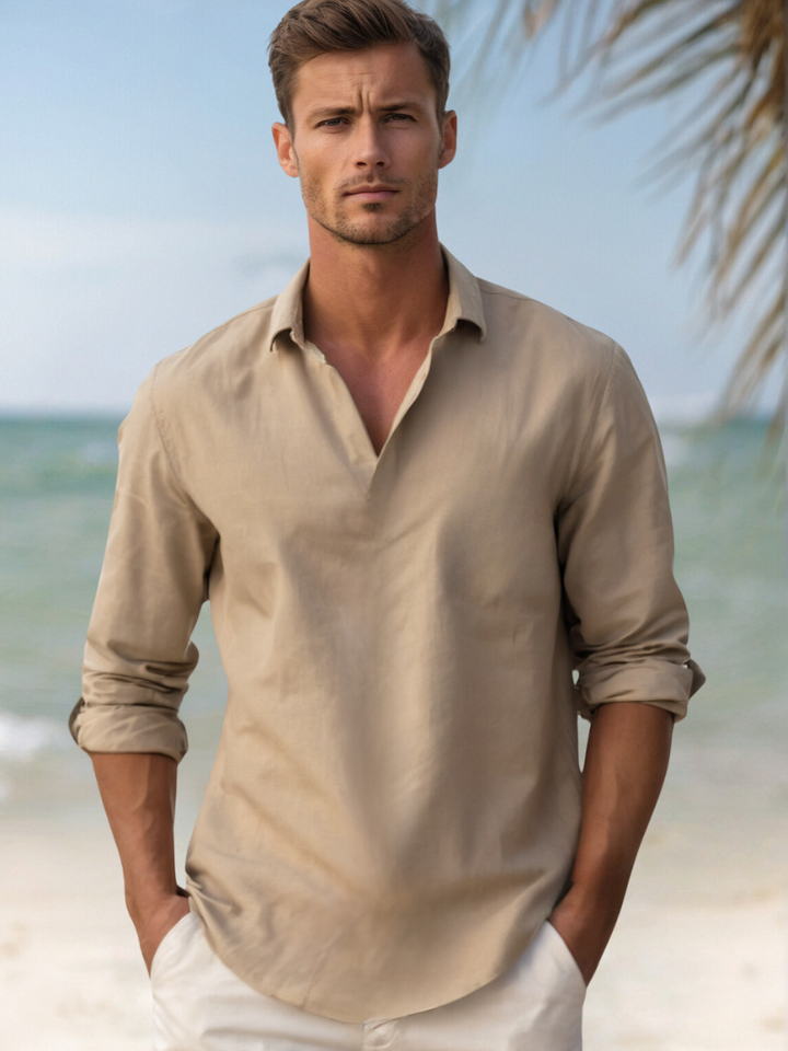 Chemise Homme Légère et Respirante avec Col Classique – Idéale pour Été, Plusieurs Tailles et Couleurs Disponibles 3