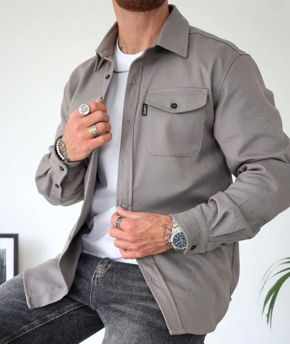 Chemise Homme Moderne Élégante en Tissu Respirant – Confort et Style Polyvalent, Disponible en Plusieurs Tailles et Couleurs 5