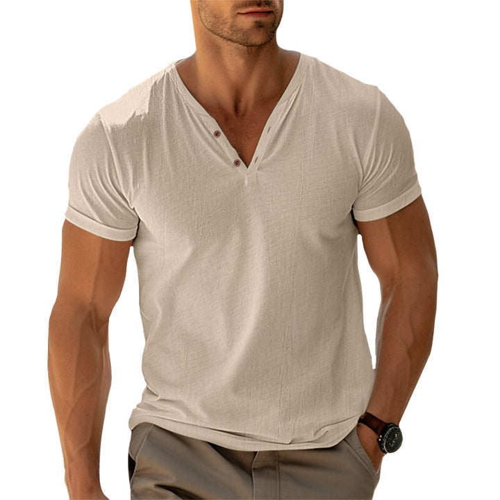 Chemise Homme Slim-Fit Bleu Taille M Coton 4