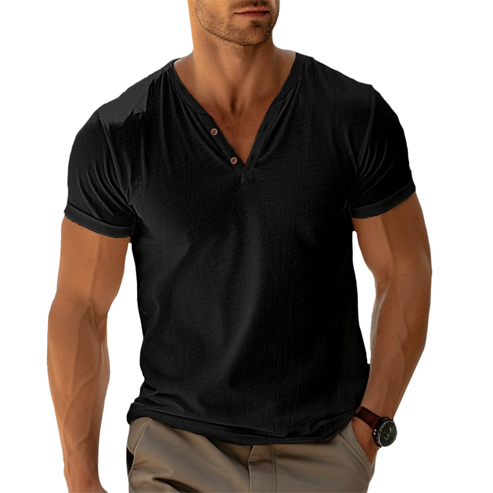 Chemise Homme Slim-Fit Bleu Taille M Coton 7