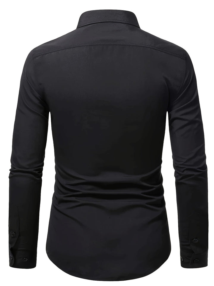 Chemise Homme en Coton Mélangé avec Col Revers – Élégante et Polyvalente 5
