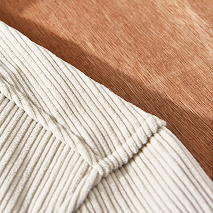 Chemise Homme en Velours Côtelé avec Poche et Col Rabattu – Confort Optimal pour Temps Froid, Tailles M à 3XL 4