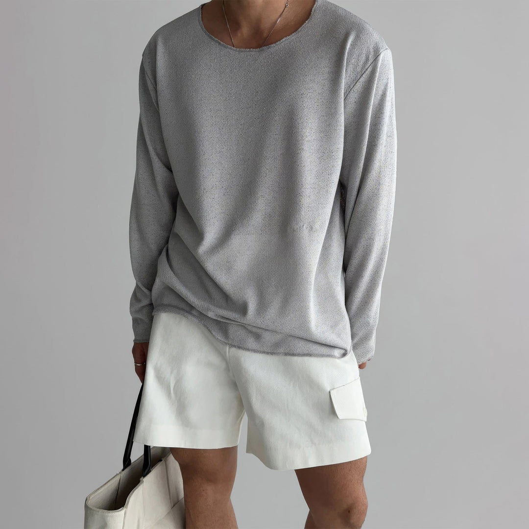 Chemise Légère à Manches Courtes en Polyester-Coton – Design Minimaliste pour Été 0