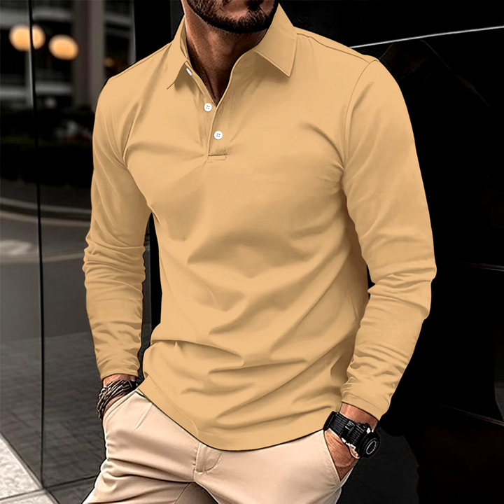 Chemise Polo à Manches Longues pour Homme - Confort et Style Élégant 6