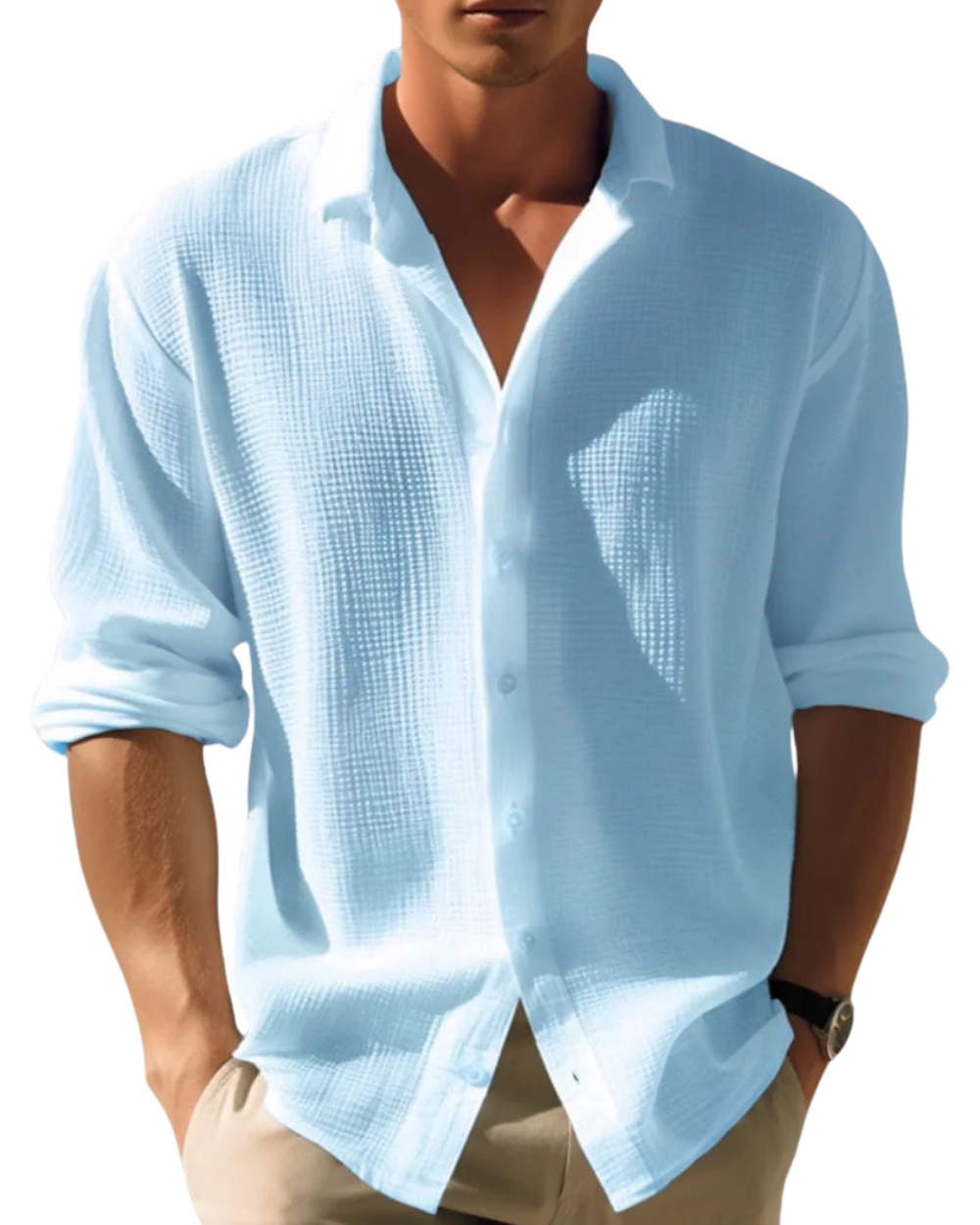 Chemise d'été Madrid pour homme en tissu respirant – Confort léger et style décontracté 1