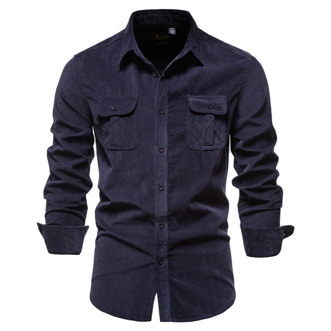 Chemise en Corde de Velours pour Homme – Élégante et Confortable, Idéale pour Toutes Occasions 1
