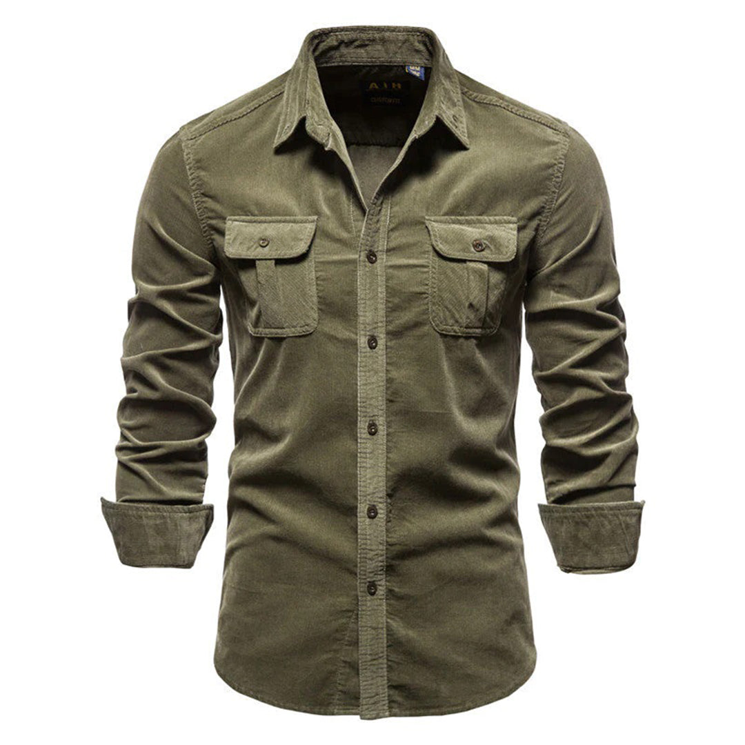 Chemise en Corde de Velours pour Homme – Élégante et Confortable, Idéale pour Toutes Occasions 2