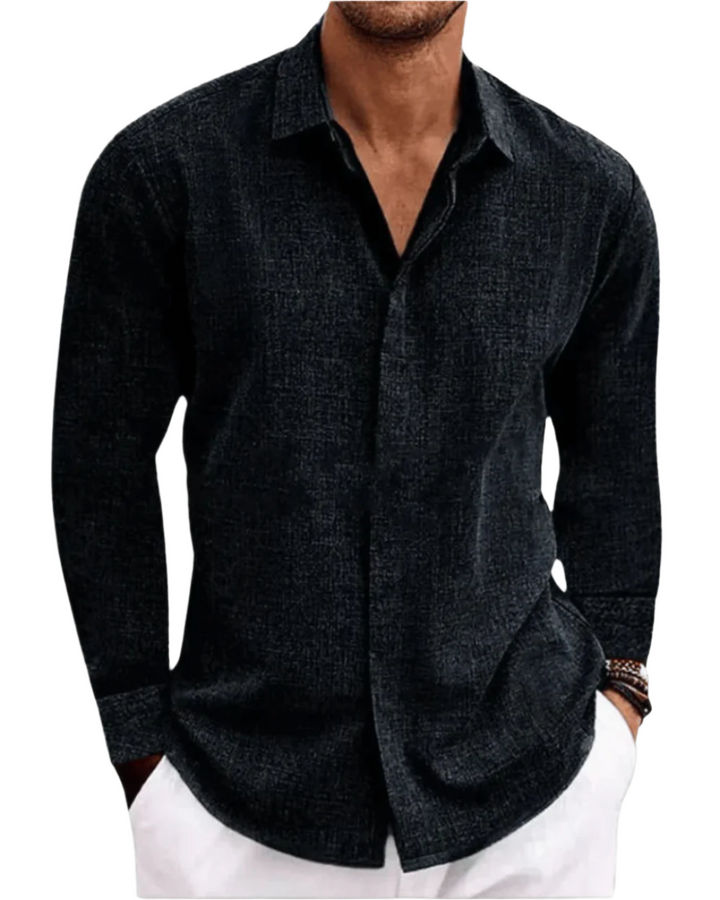 Chemise en Lin Homme Ajustée, Casual et Classique - Confort Léger et Respirant, Idéale pour Toutes Occasions 2