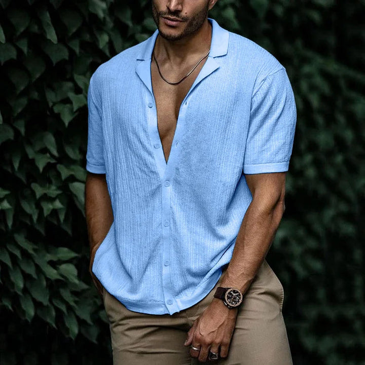 Chemise en Lin Homme d'Été à Boutonnage – Confort Respirant et Élégance, Disponible en Plusieurs Tailles et Couleurs 0