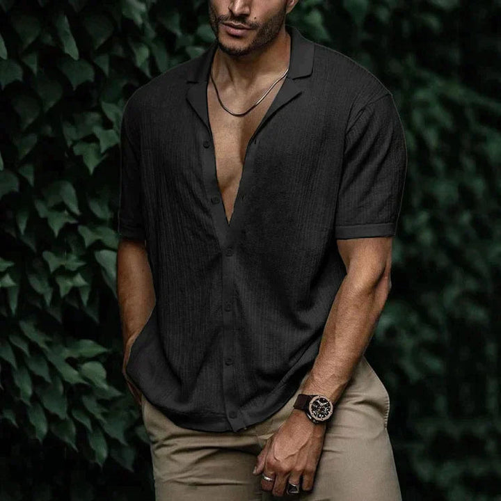 Chemise en Lin Homme d'Été à Boutonnage – Confort Respirant et Élégance, Disponible en Plusieurs Tailles et Couleurs 10