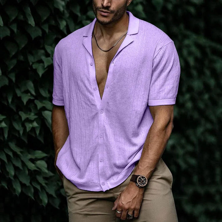 Chemise en Lin Homme d'Été à Boutonnage – Confort Respirant et Élégance, Disponible en Plusieurs Tailles et Couleurs 3