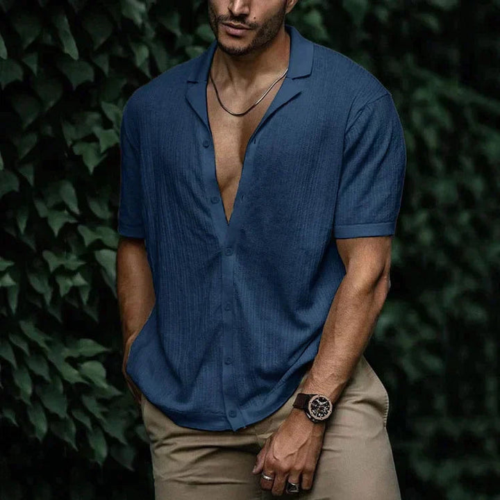 Chemise en Lin Homme d'Été à Boutonnage – Confort Respirant et Élégance, Disponible en Plusieurs Tailles et Couleurs 5