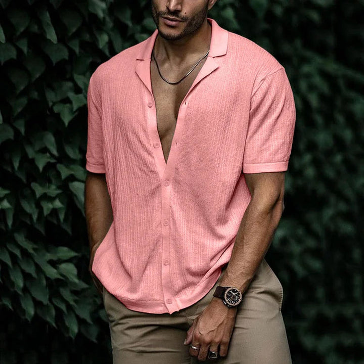 Chemise en Lin Homme d'Été à Boutonnage – Confort Respirant et Élégance, Disponible en Plusieurs Tailles et Couleurs 6