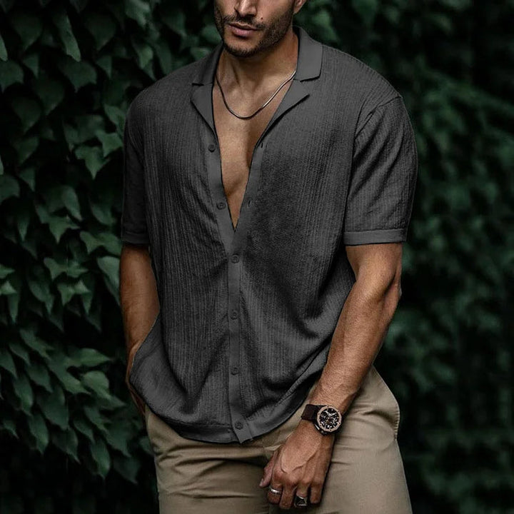 Chemise en Lin Homme d'Été à Boutonnage – Confort Respirant et Élégance, Disponible en Plusieurs Tailles et Couleurs 7