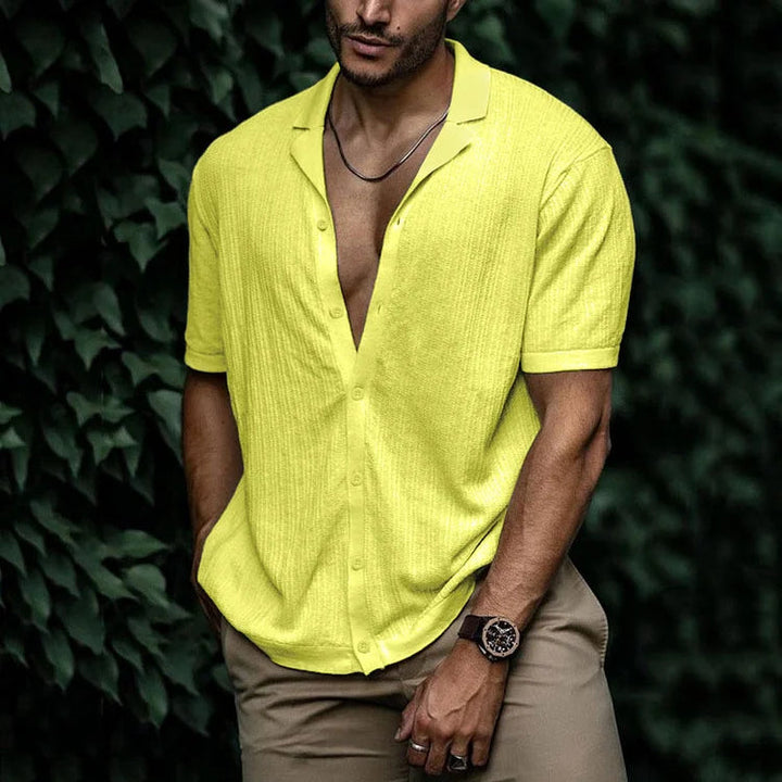 Chemise en Lin Homme d'Été à Boutonnage – Confort Respirant et Élégance, Disponible en Plusieurs Tailles et Couleurs 9