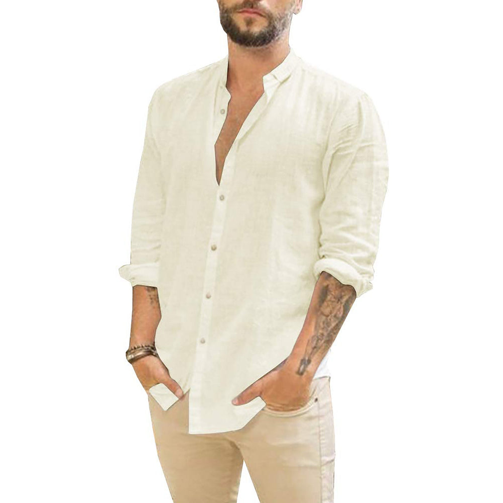 Chemise en Lin pour Homme – Design Uni, Confort Optimal et Respirabilité 1