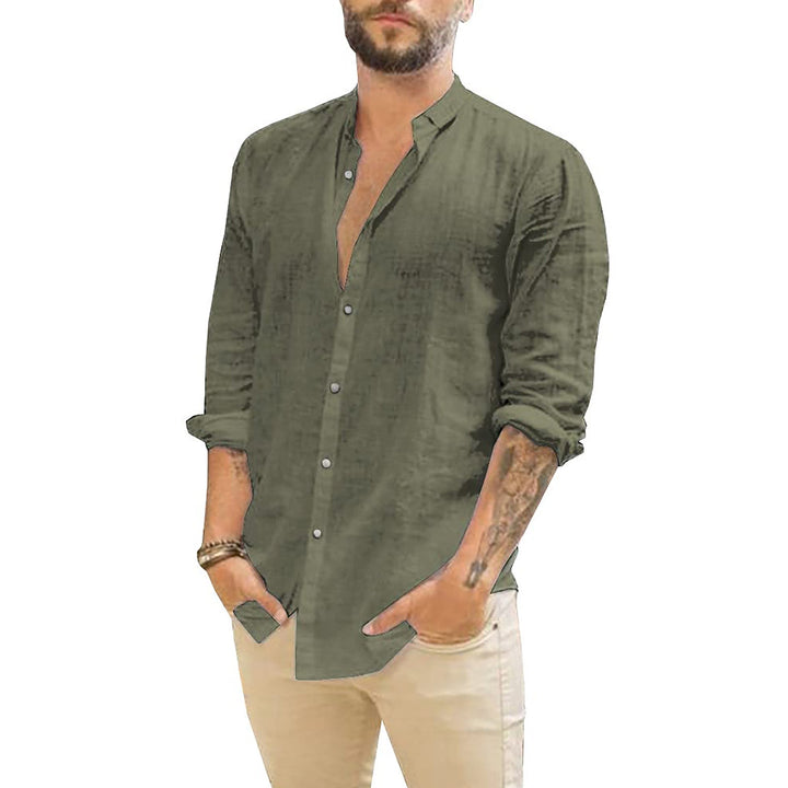 Chemise en Lin pour Homme – Design Uni, Confort Optimal et Respirabilité 5