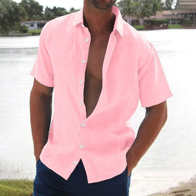 Chemise en Lin pour Homme à Manches Courtes – Confortable et Élégante 5