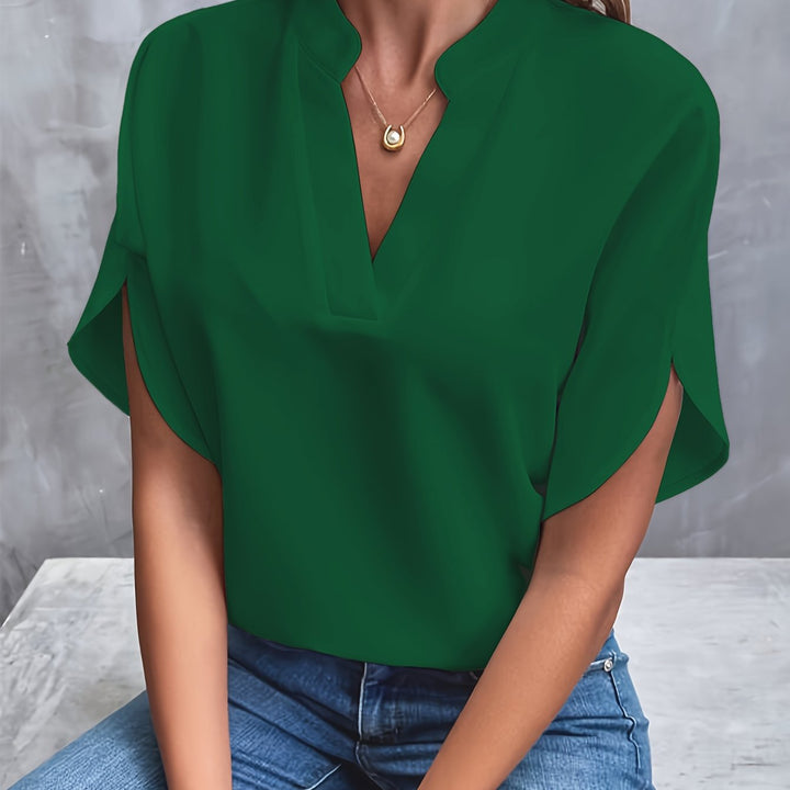 Chemisier Femme Léger en Coton Écologique – Blouse Chic Blanche Idéale Printemps Été 11