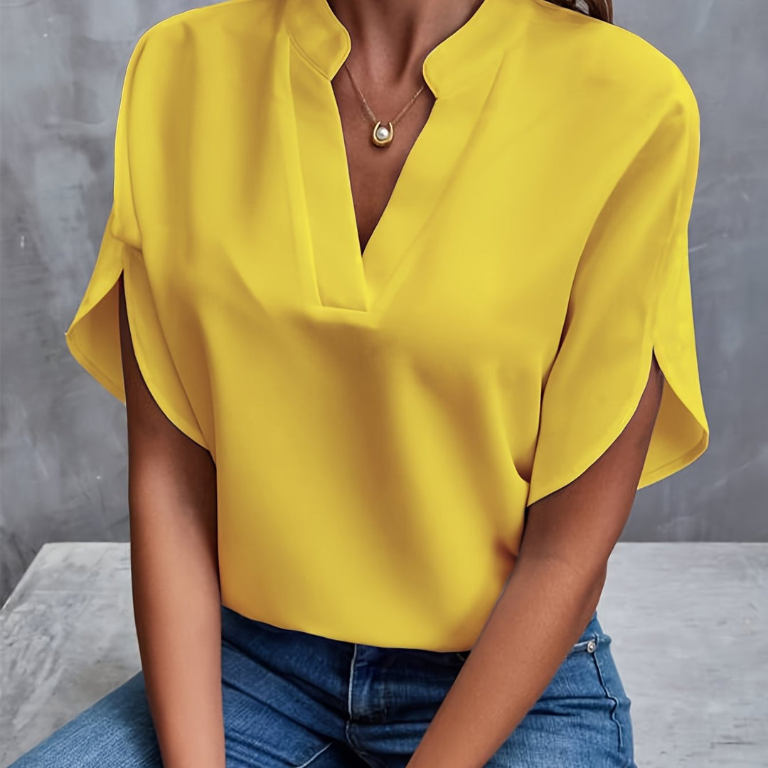 Chemisier Femme Léger en Coton Écologique – Blouse Chic Blanche Idéale Printemps Été 12