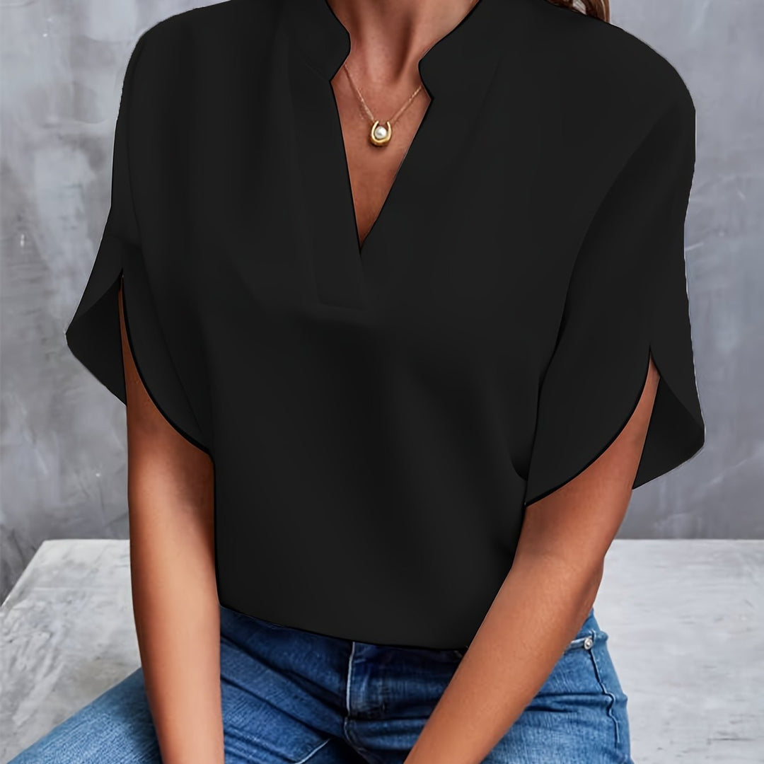 Chemisier Femme Léger en Coton Écologique – Blouse Chic Blanche Idéale Printemps Été 3