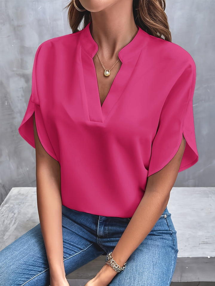 Chemisier Femme Léger en Coton Écologique – Blouse Chic Blanche Idéale Printemps Été 4