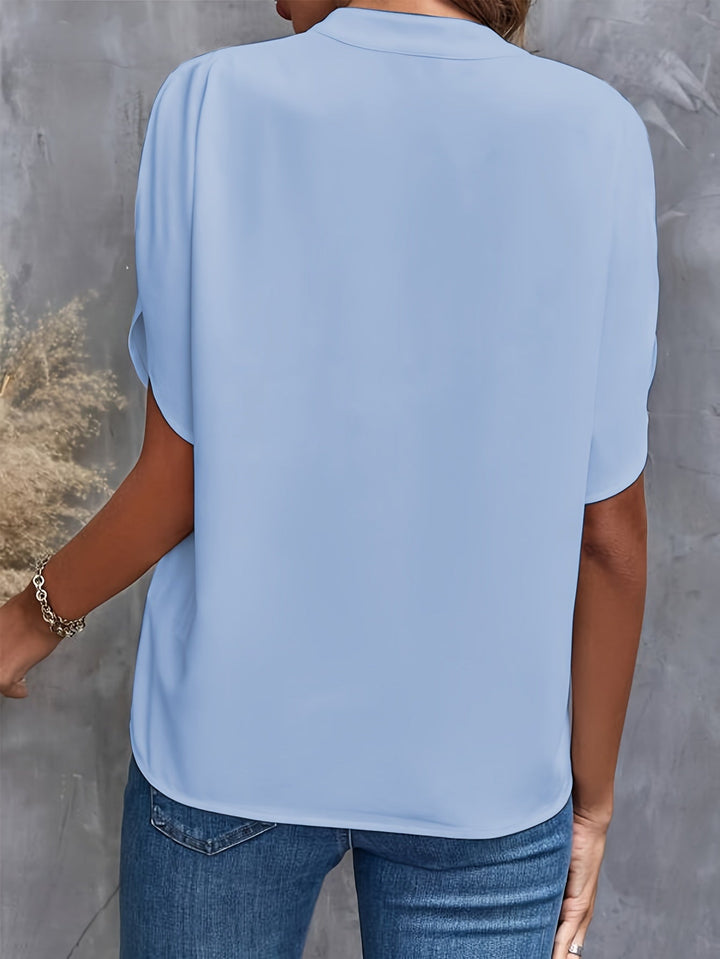 Chemisier Femme Léger en Coton Écologique – Blouse Chic Blanche Idéale Printemps Été 8