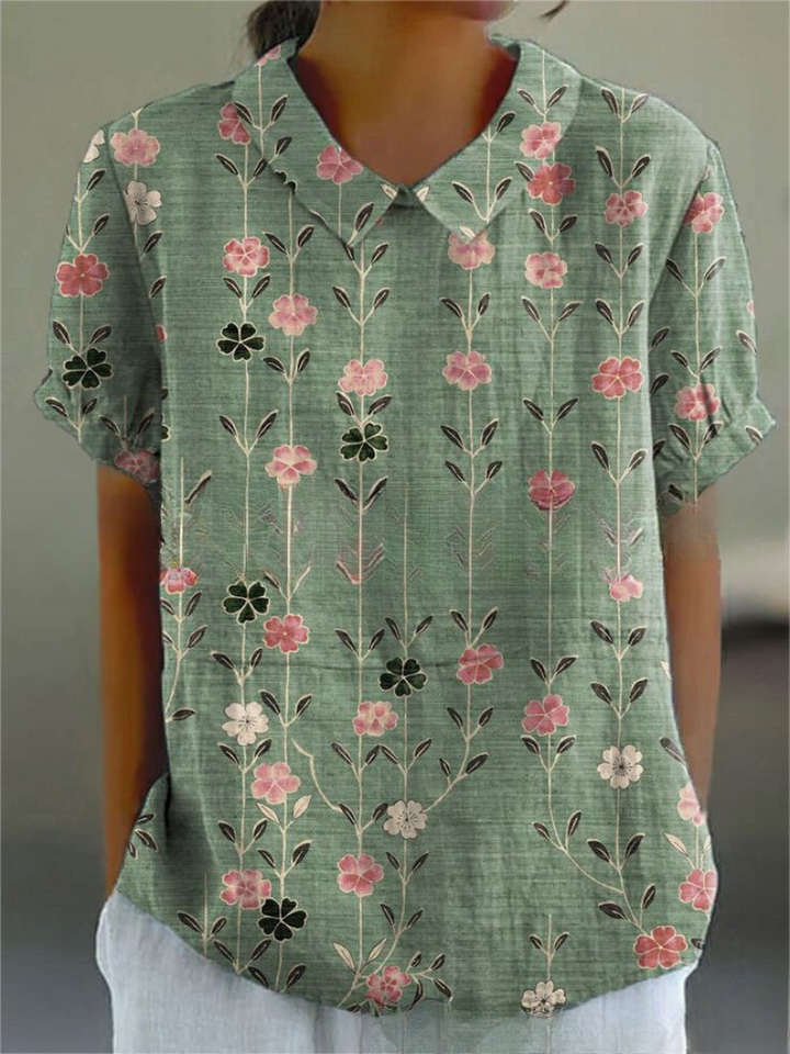 Chemisier Floral Léger et Aéré – Top Décontracté avec Imprimé Fleurs 11