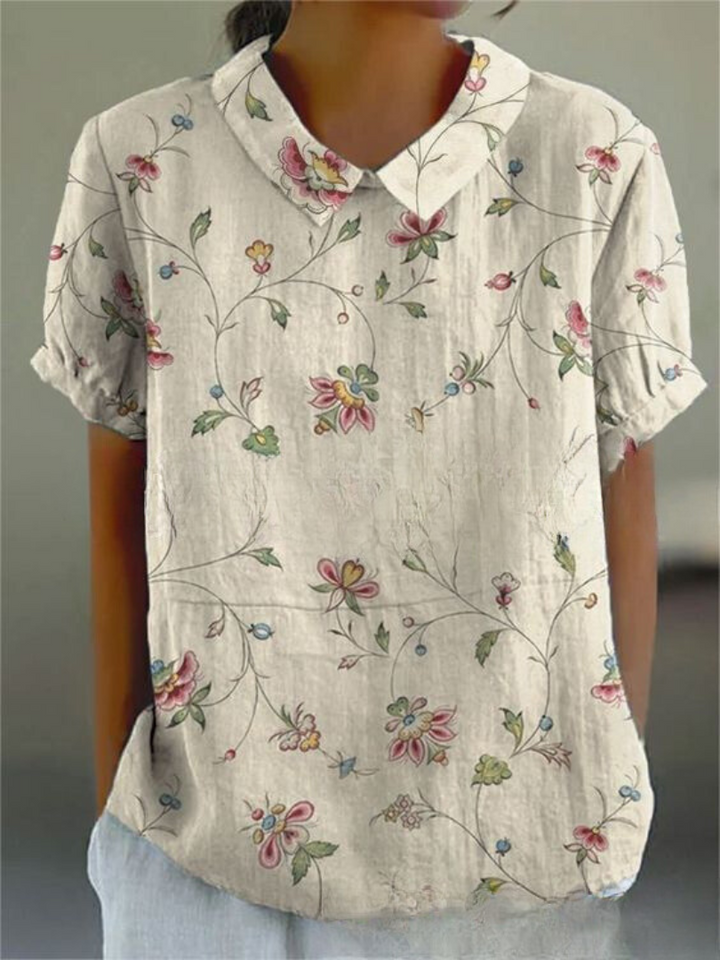 Chemisier Floral Léger et Aéré – Top Décontracté avec Imprimé Fleurs 12