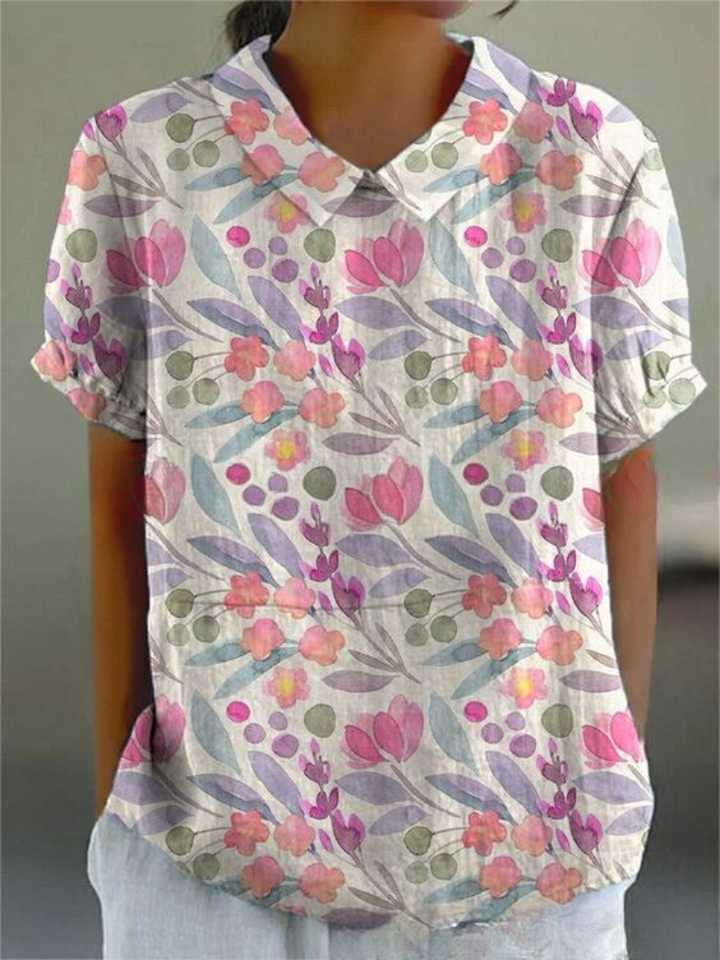 Chemisier Floral Léger et Aéré – Top Décontracté avec Imprimé Fleurs 13