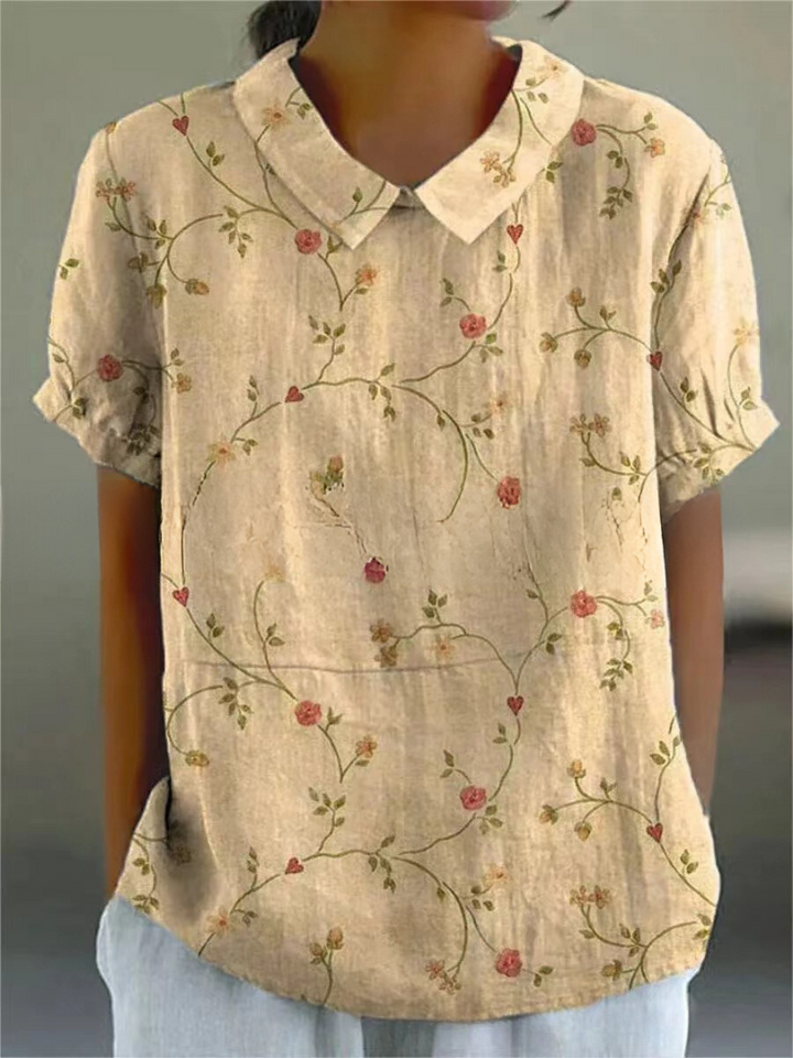 Chemisier Floral Léger et Aéré – Top Décontracté avec Imprimé Fleurs 2