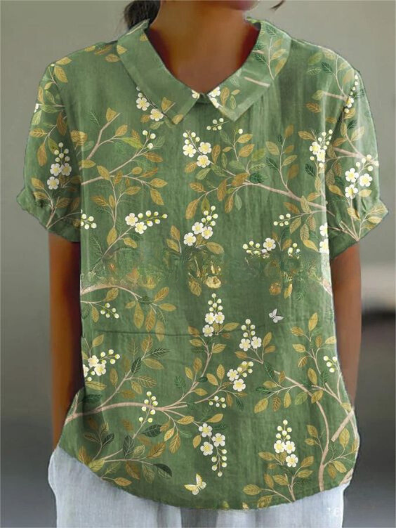 Chemisier Floral Léger et Aéré – Top Décontracté avec Imprimé Fleurs 5