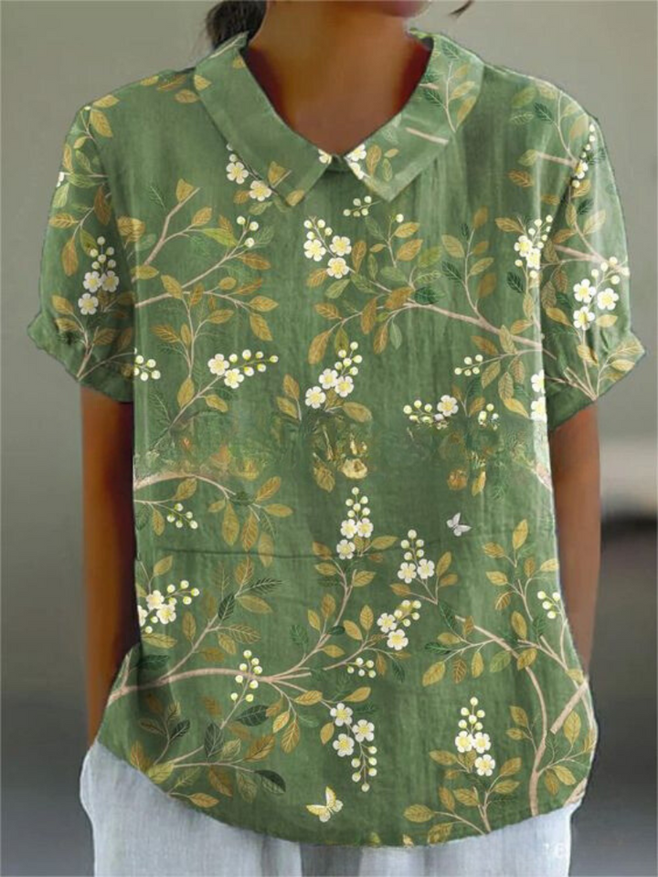 Chemisier Floral Léger et Aéré – Top Décontracté avec Imprimé Fleurs 5
