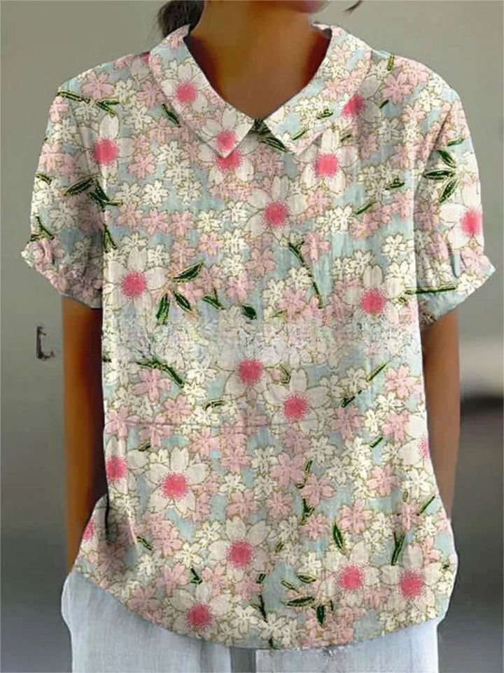 Chemisier Floral Léger et Aéré – Top Décontracté avec Imprimé Fleurs 6