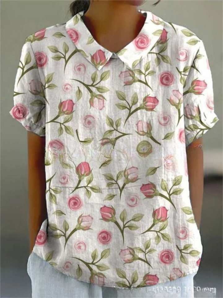 Chemisier Floral Léger et Aéré – Top Décontracté avec Imprimé Fleurs 7