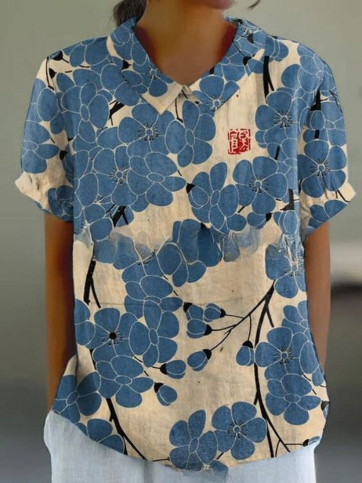 Chemisier Floral Léger et Aéré – Top Décontracté avec Imprimé Fleurs 8