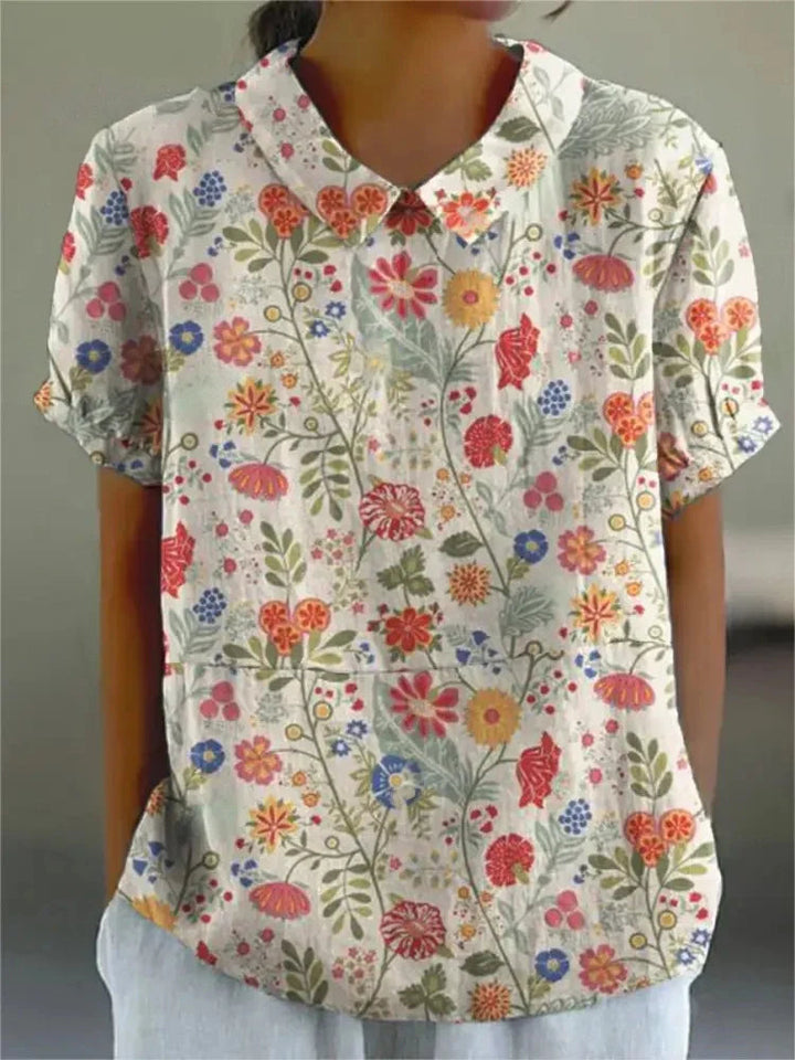 Chemisier Floral Léger et Aéré – Top Décontracté avec Imprimé Fleurs 9
