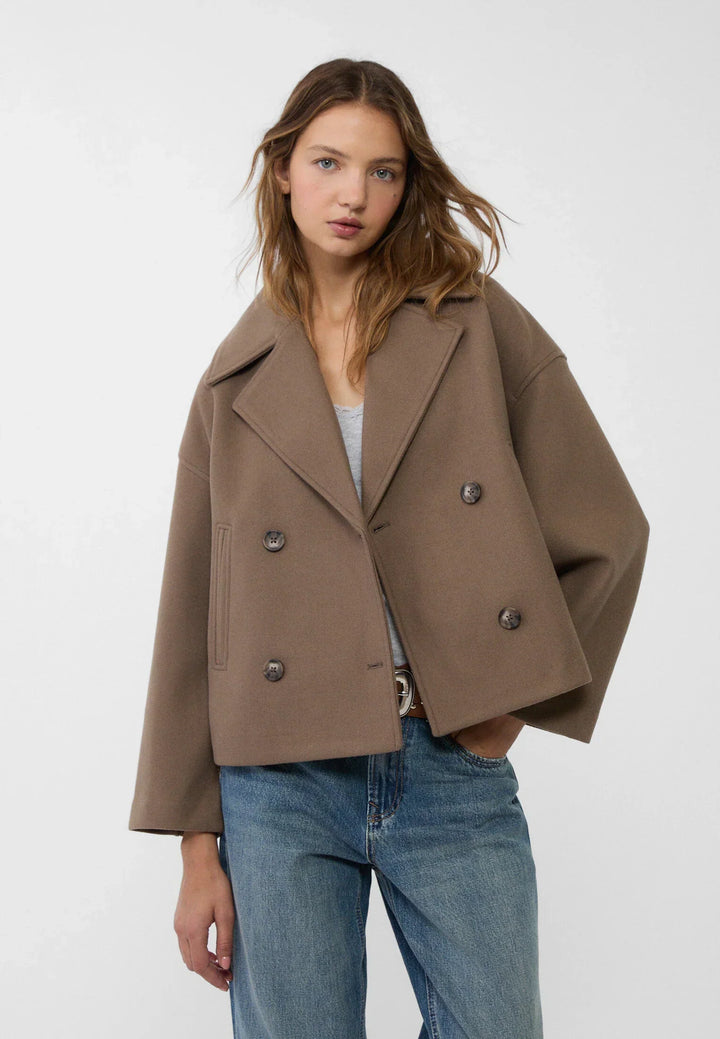 Veste Femme Chic à Double Poitrine Courte – Élégante et Moderne, Idéale pour Occasions Décontractées et Professionnelles-6