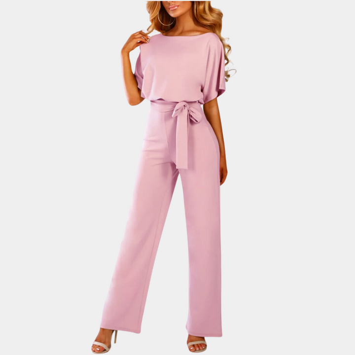 Combinaison Femme Chic Polyvalente en Tissu Léger - Disponible en Noir, Abricot, Vert, Gris, Rose, Violet 5