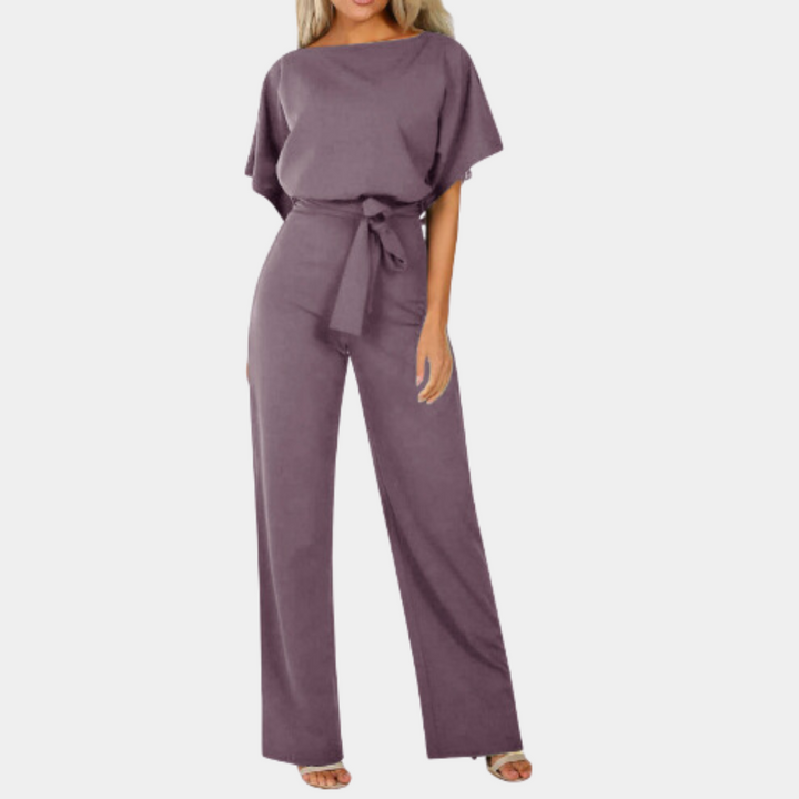 Combinaison Femme Chic Polyvalente en Tissu Léger - Disponible en Noir, Abricot, Vert, Gris, Rose, Violet 6
